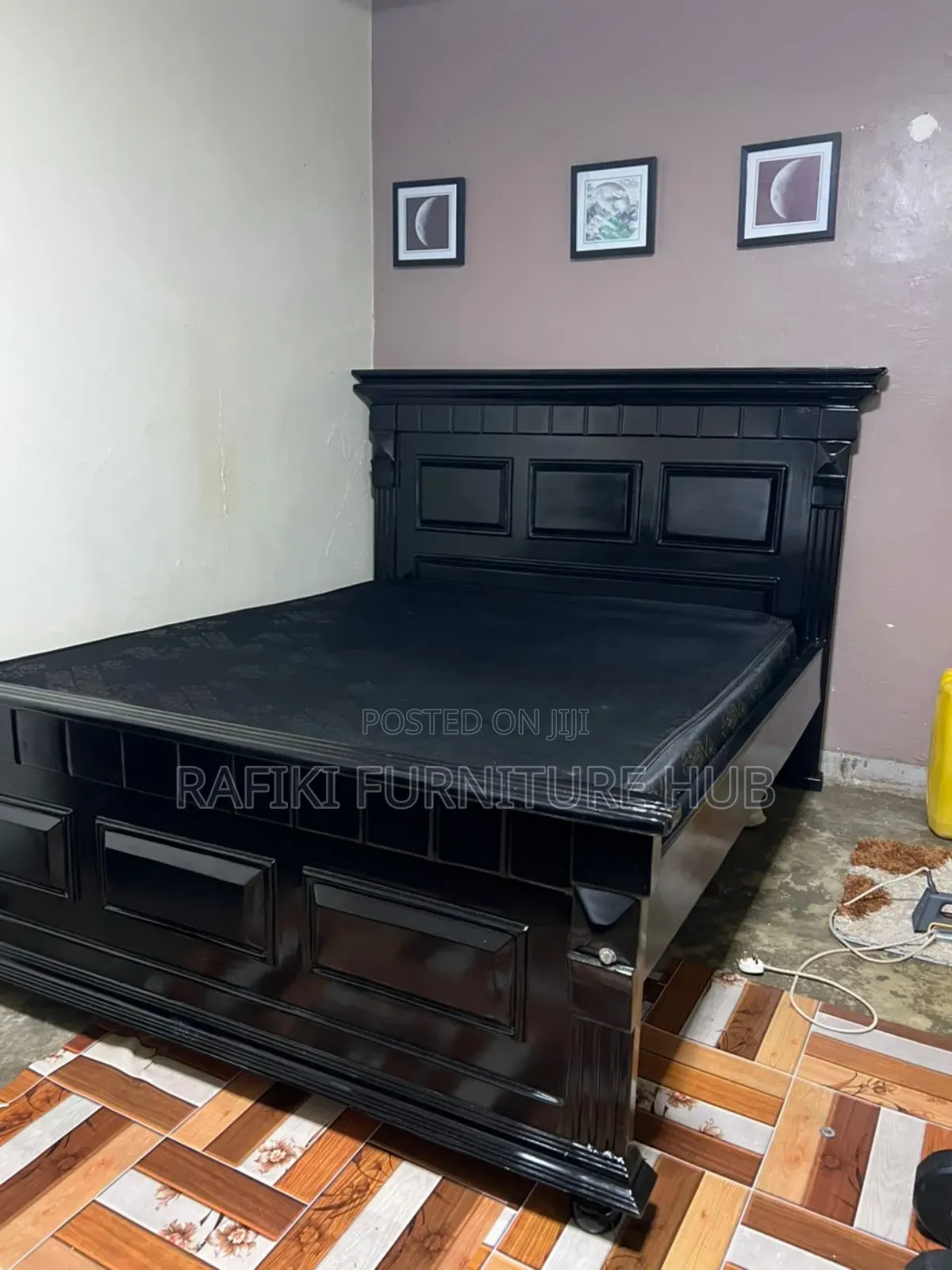 5by6 Black Bed