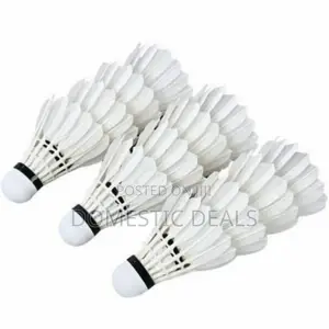 12 Pieces Badminton Game Goose Feathers Shuttlecock