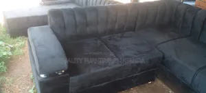 Luxurious Black Two Sitter