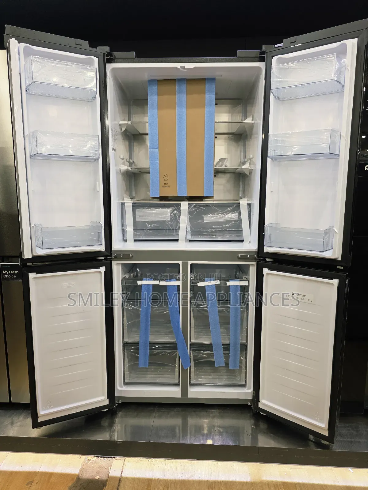 Hisense 610ltrs Dual Cooling Tech Double Door Refrigerator
