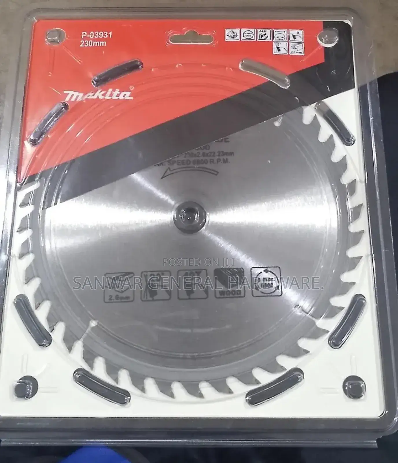 9" Makita Wood Blades(230mm) -40teeth