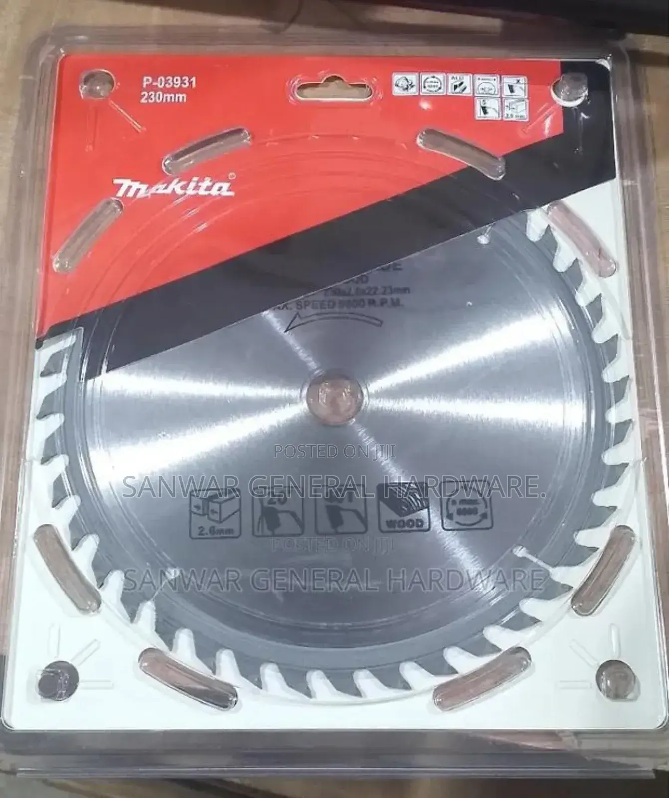 9" Makita Wood Blades(230mm) -40teeth