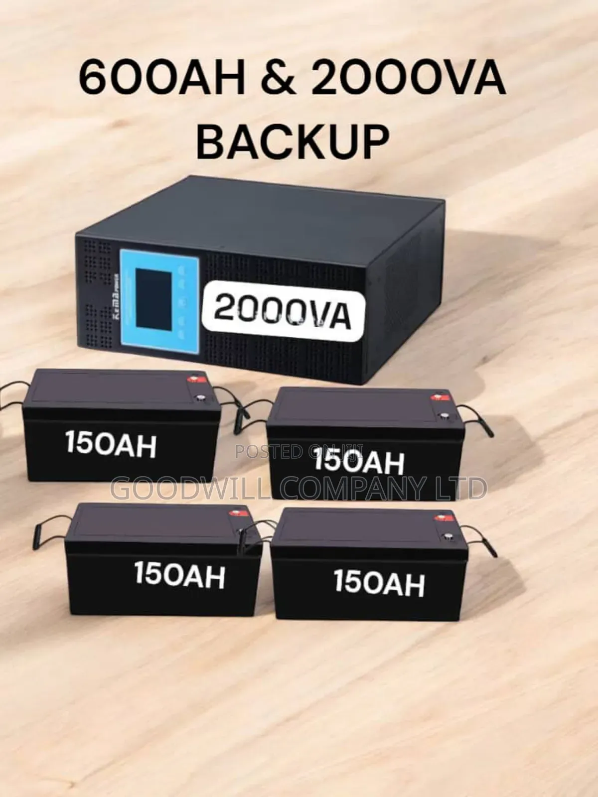 14.5kwh Power Backup System/600ah 2000va Power Backup