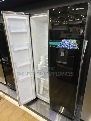 670ltrshisense Highend Side Byside Black Mirrorfinish Fridge