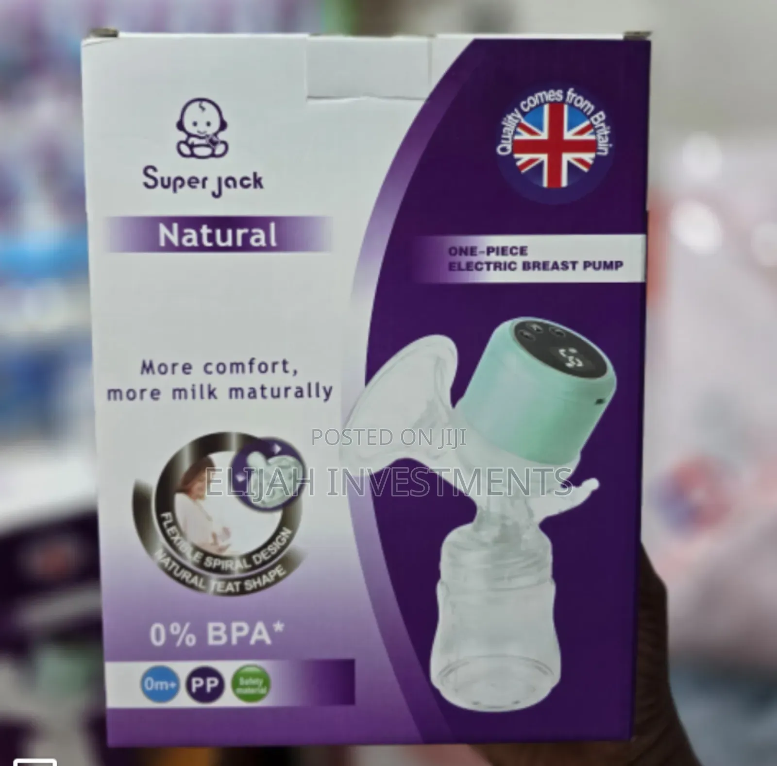 Super Jack Single Natural Rechargeable Breast Milk Pump