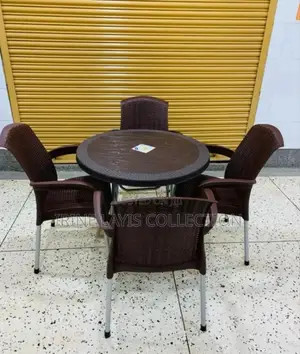 A Set of Restaurant Plastic Table and Chair