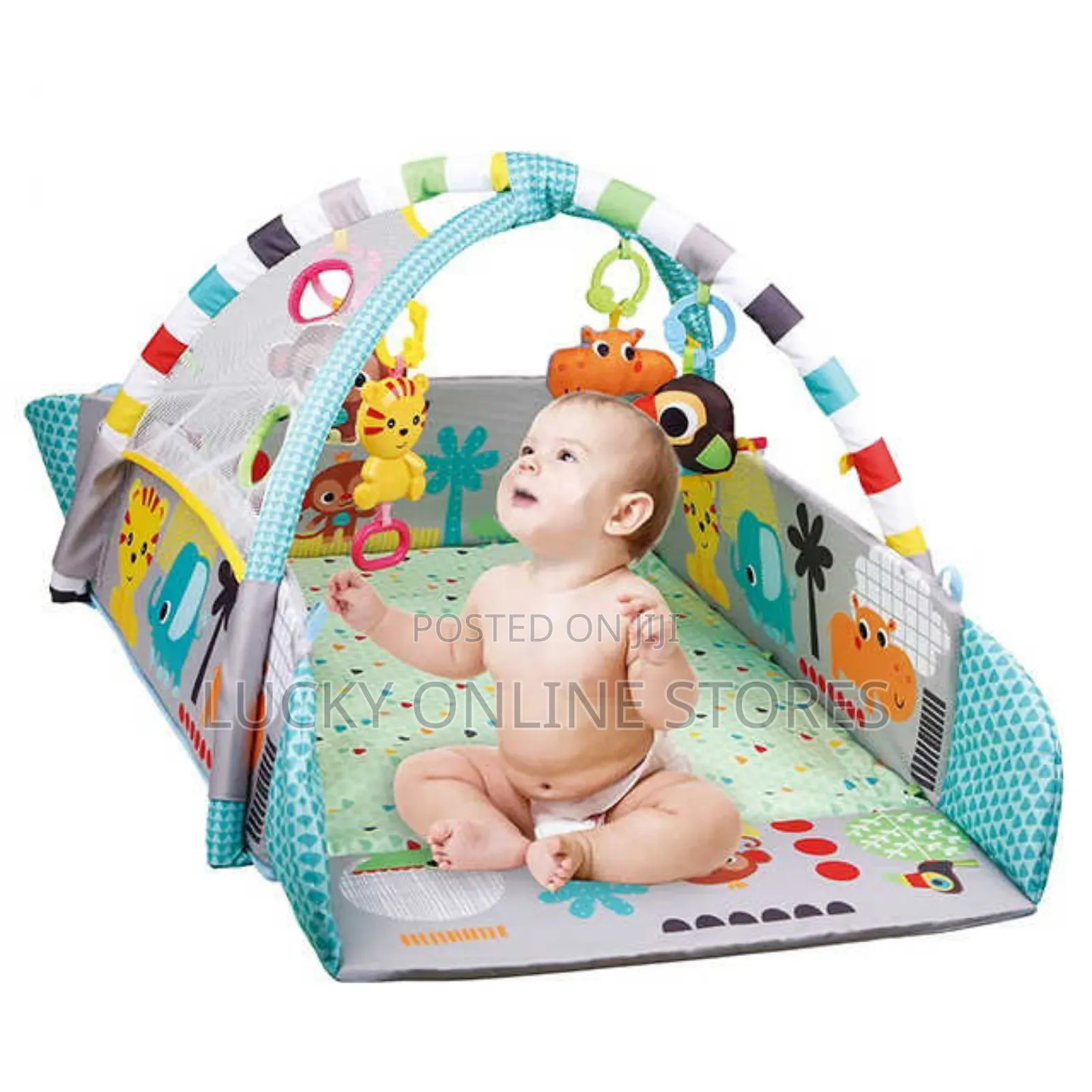 5in1 Soft Ball Gym Activity Music Crawling Mat for Baby