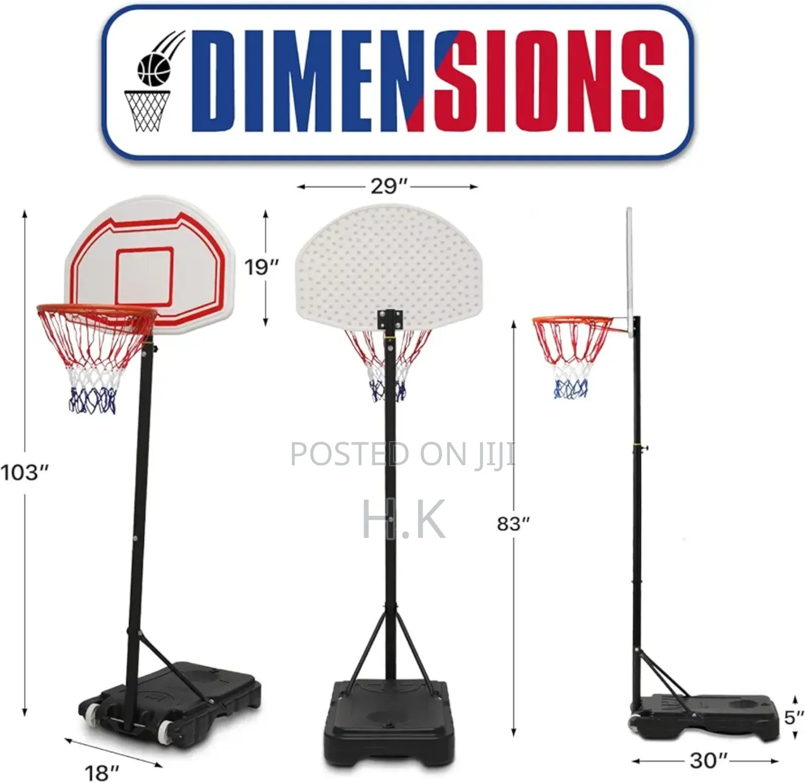 Portable Basketball Hoop Goal