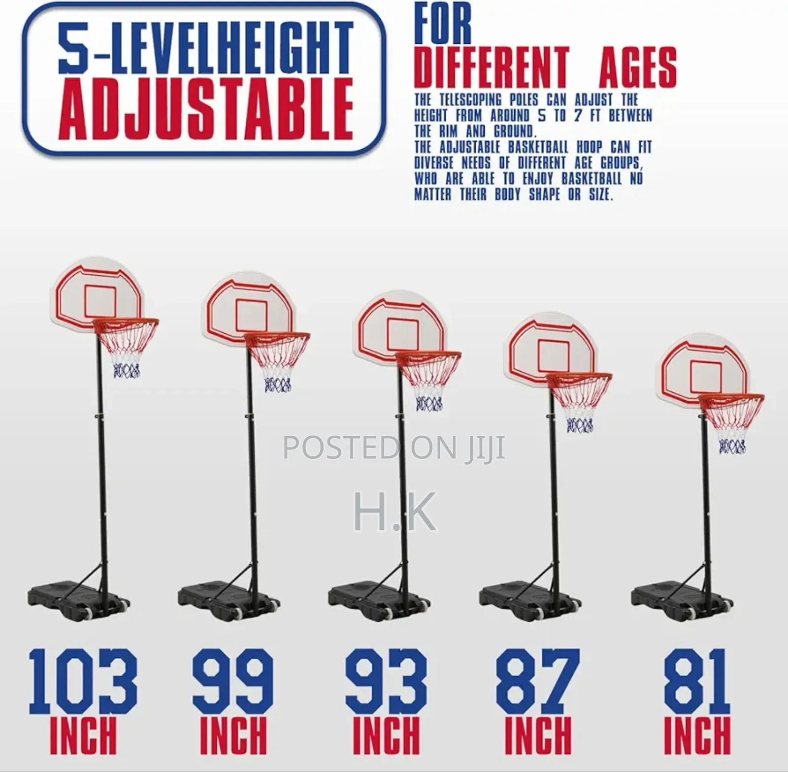 Portable Basketball Hoop Goal