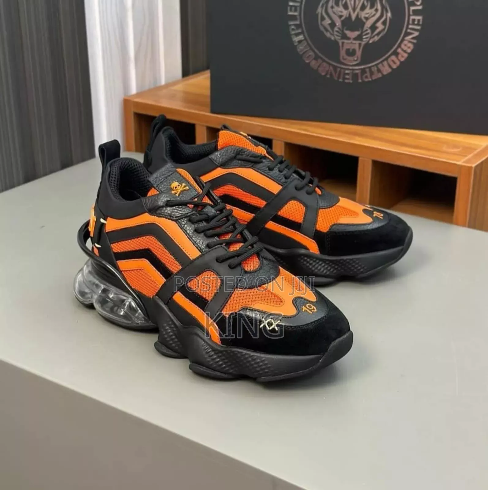 Philipp Plein Runner Bubble Orange and Black