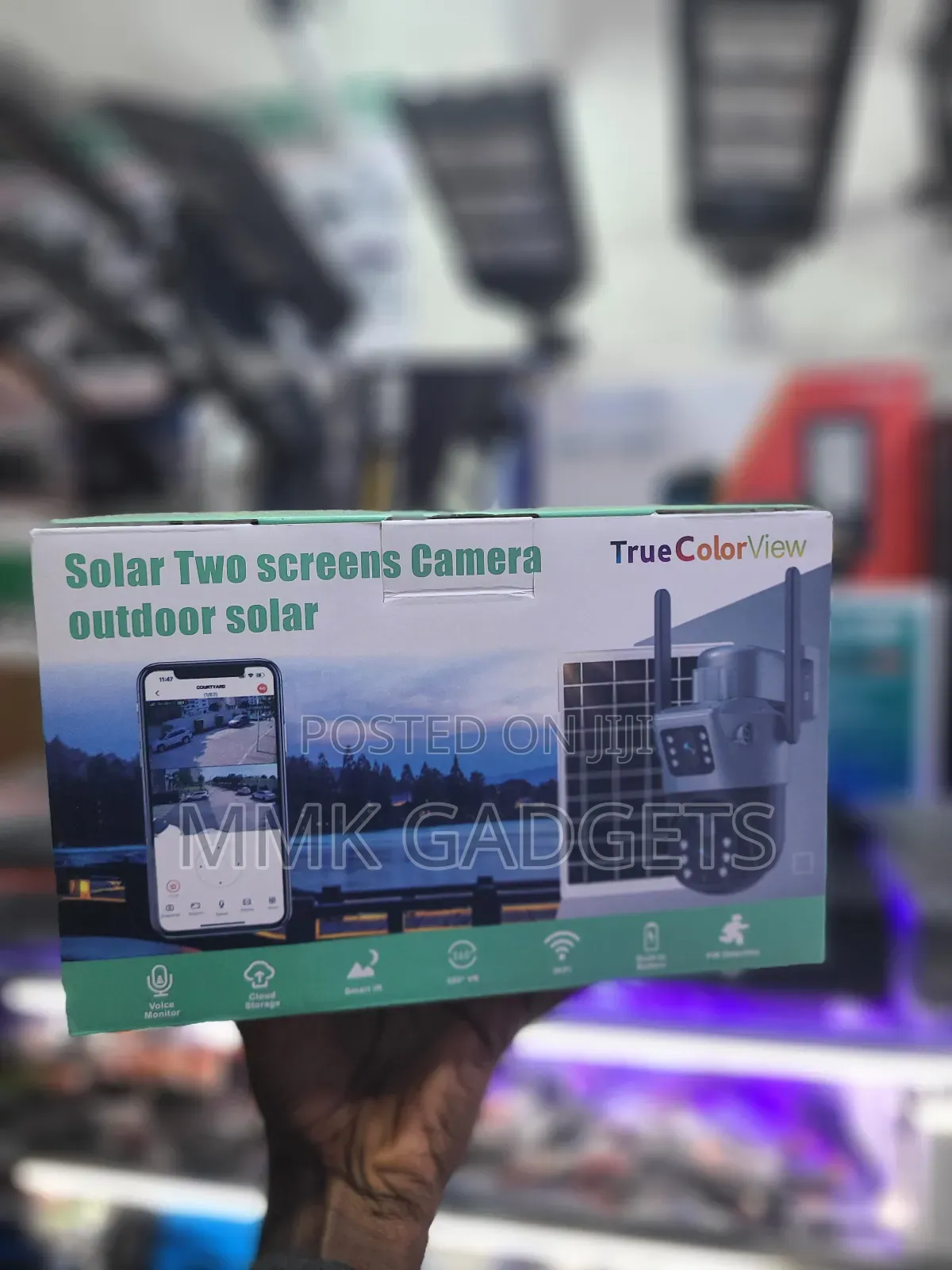 Solar Two Screens Camera Out Door Camera