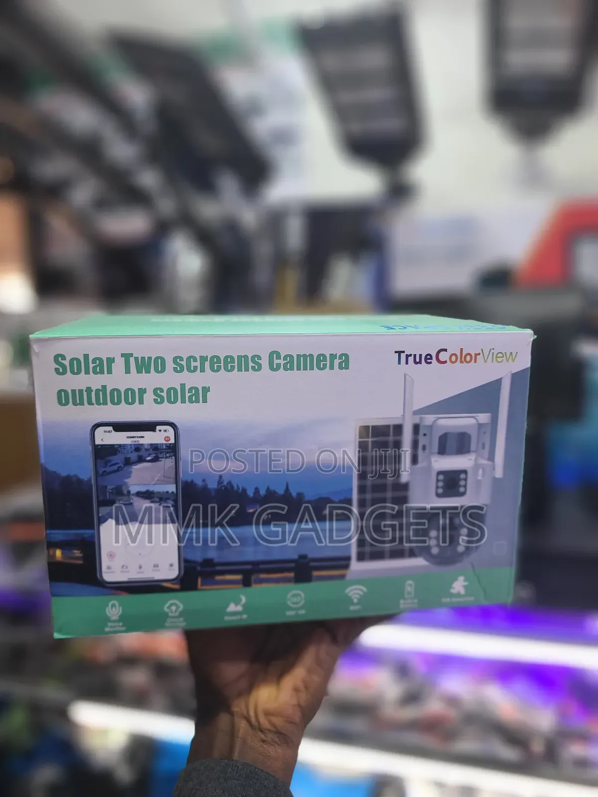 Solar Two Screens Camera Out Door Camera