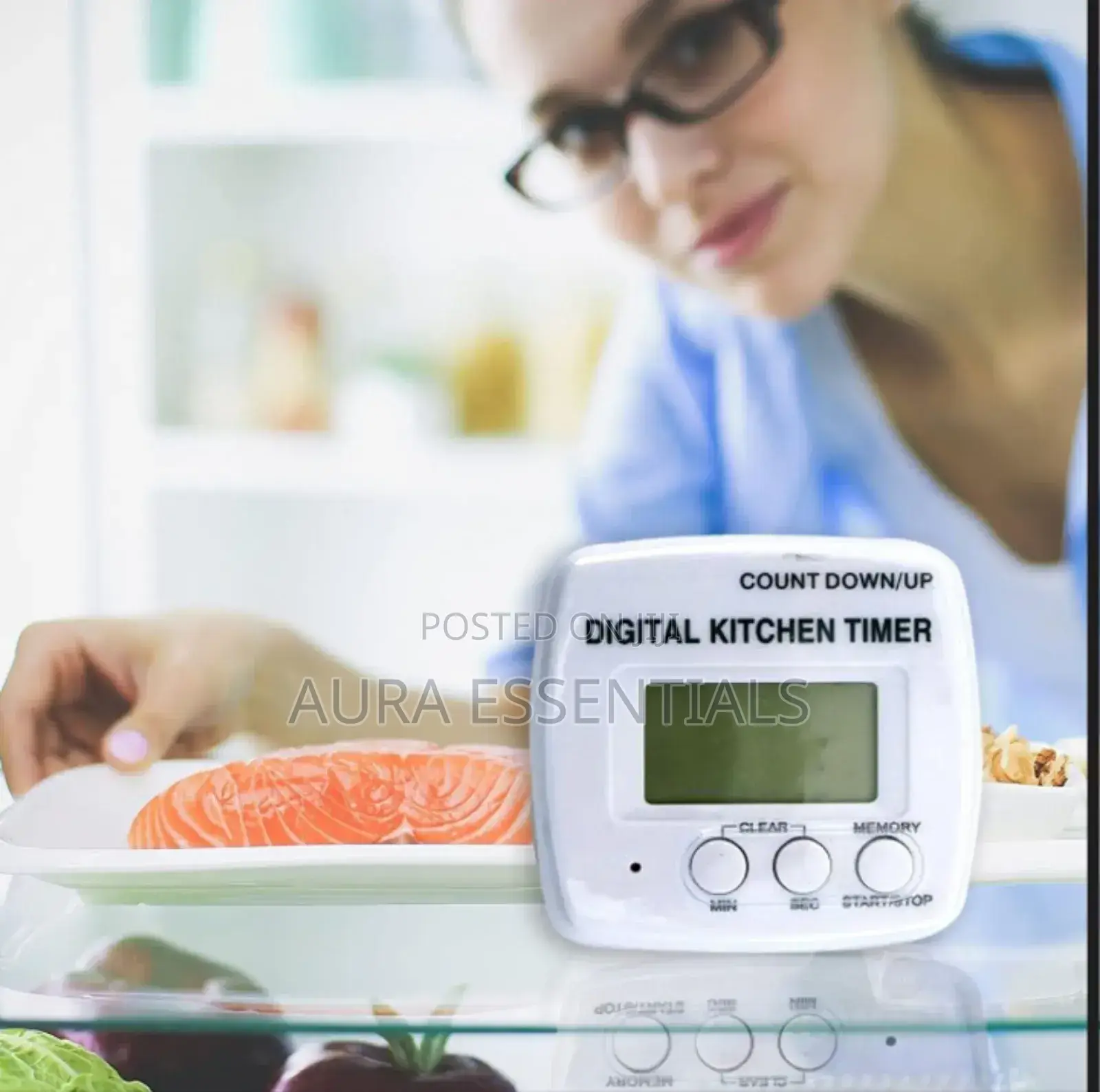 Digital Timer Down and Loud Alarm Kitchen Cooking Timer