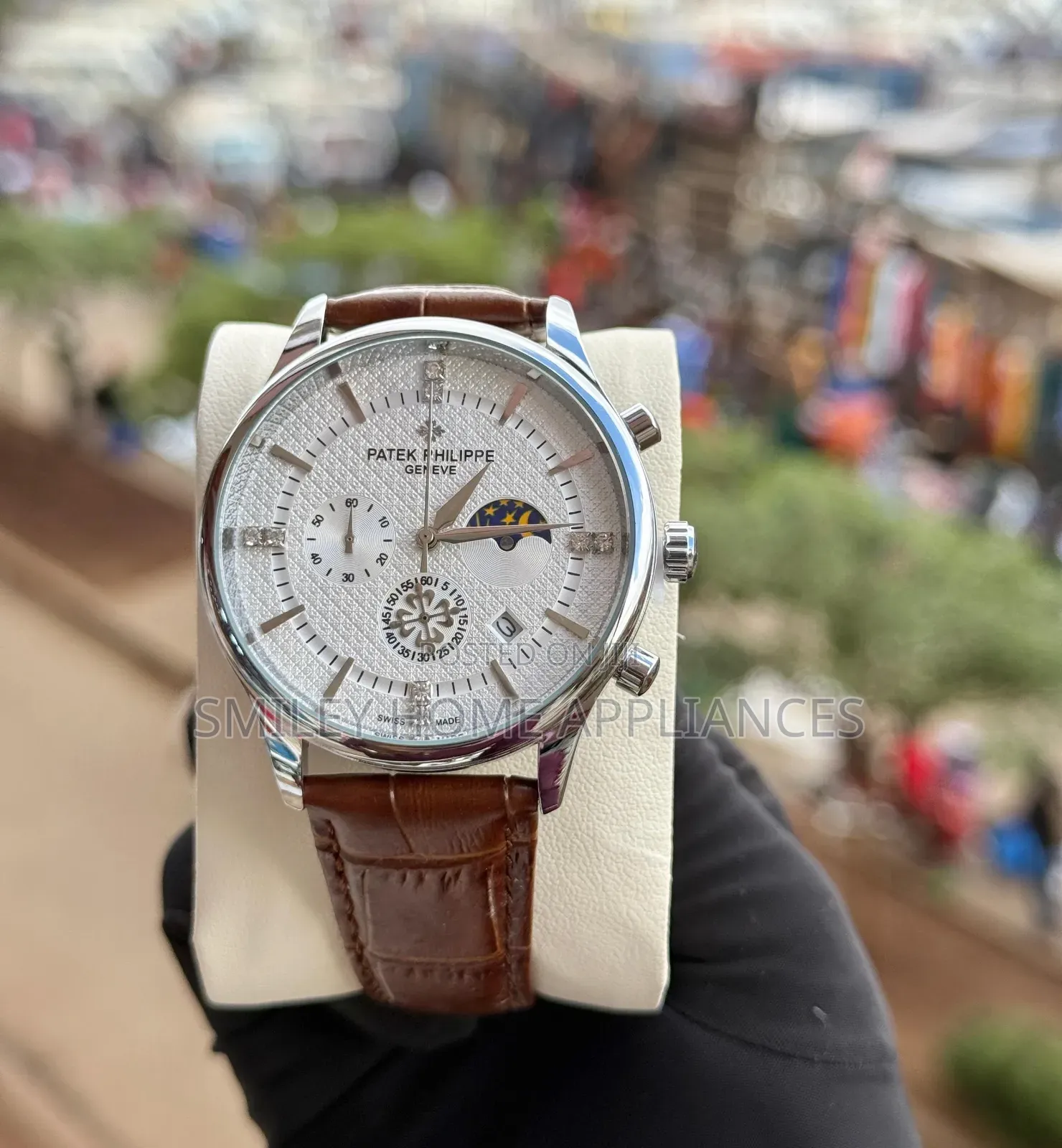 White Face Men's Classy Patek Philippe Stylish Wrist Watch