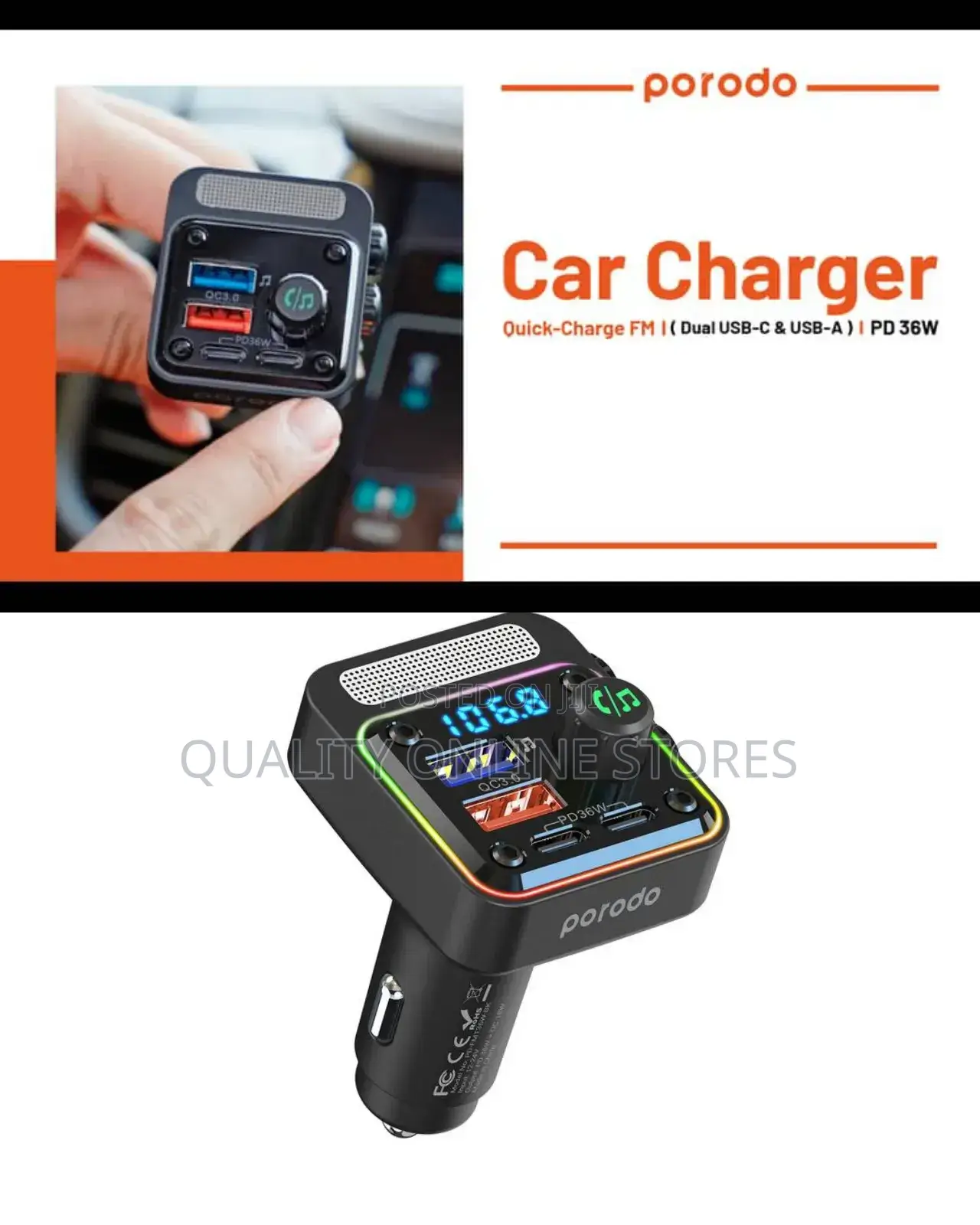 Porodo Car Charger
