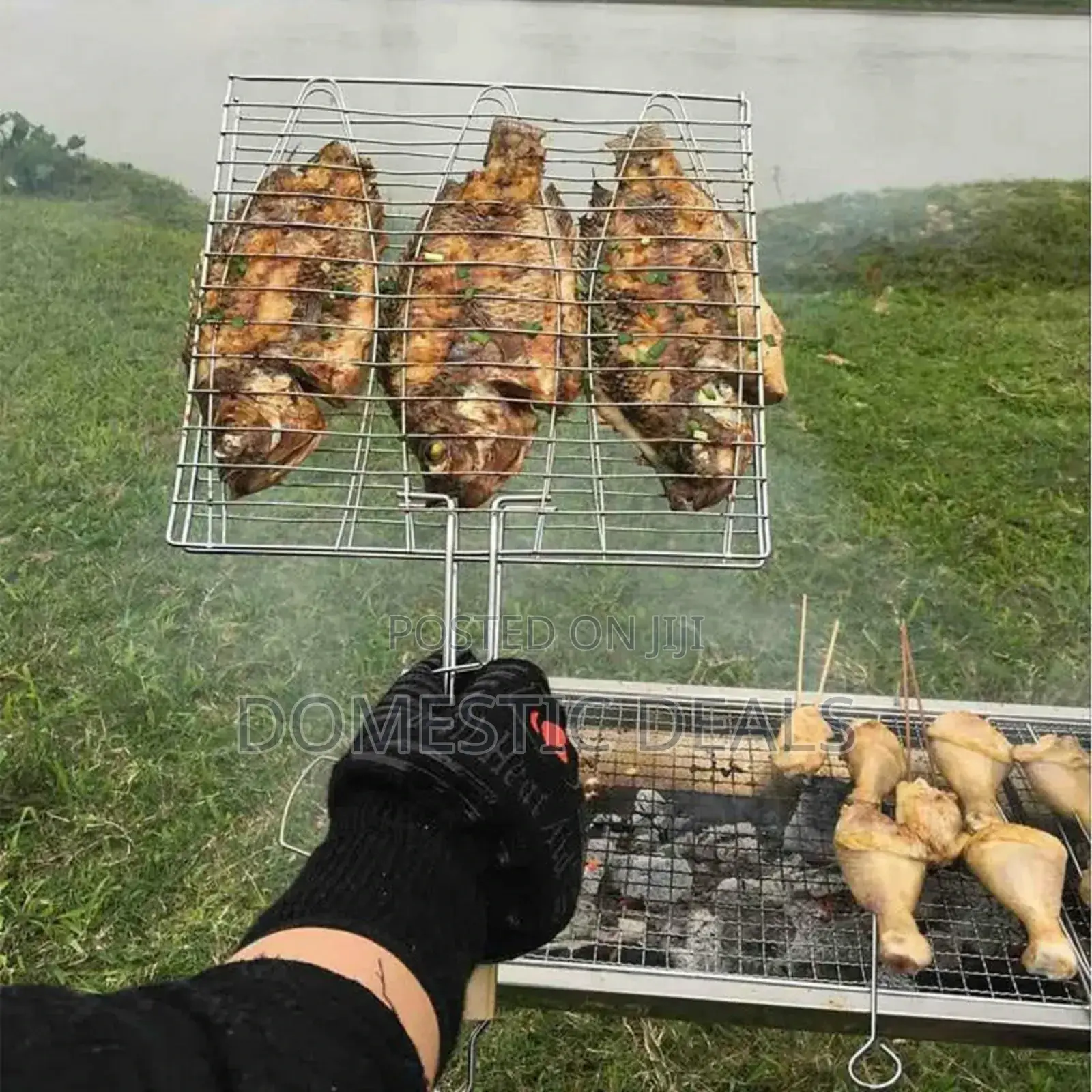 Fish Charcoal Grill Net