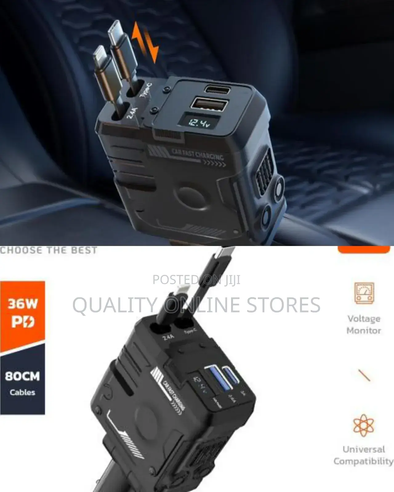 Portable Porodo Car Charger