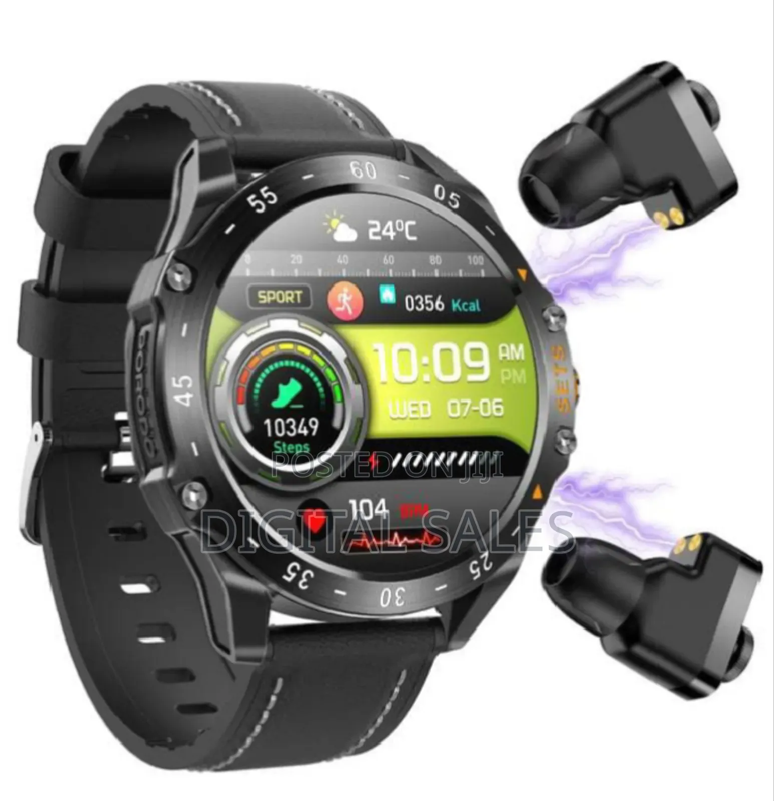 Porodo Hype Smart Watch With Earbuds