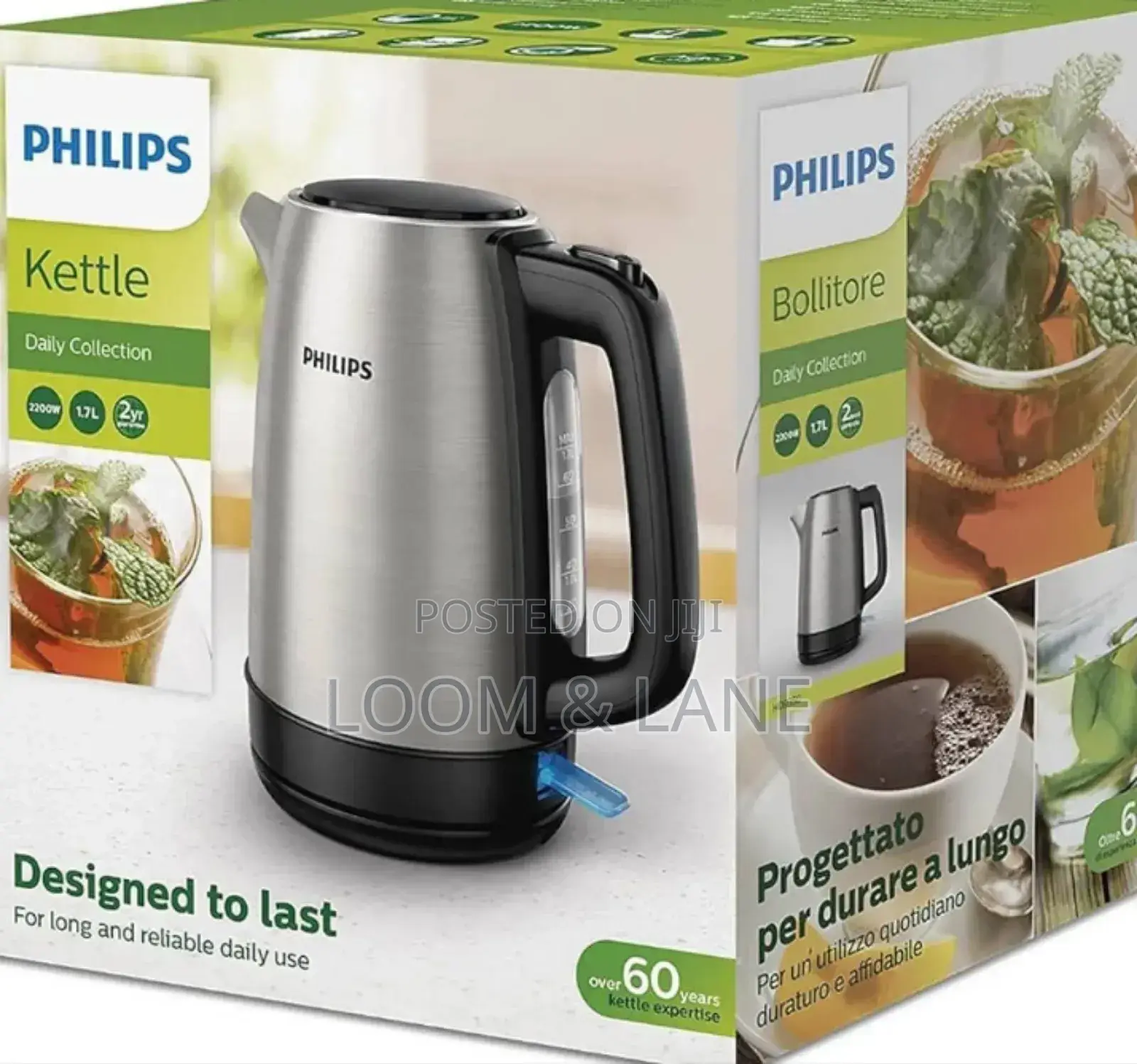 Philips Stainless Steel Electric Kettle (1.7 L, Hd9350,