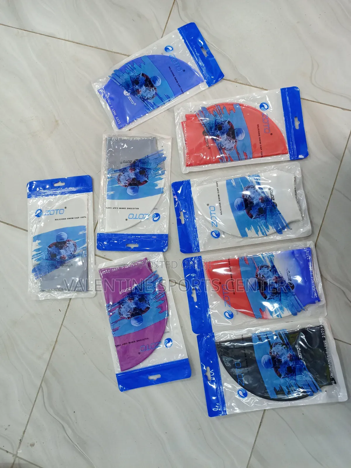 Zoto Swimming Caps a Good Quality Original Material Colour's