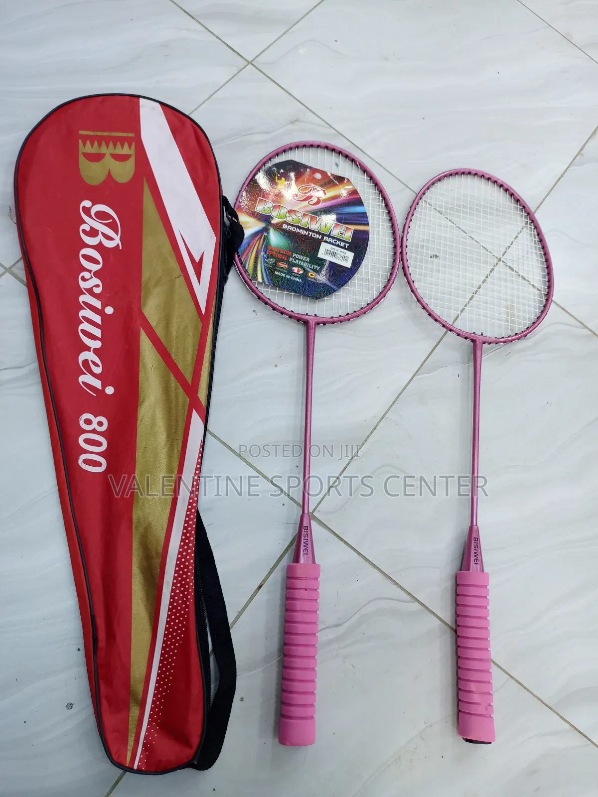 Pink Colour Bosiwel New Brand Original Material Bádminton