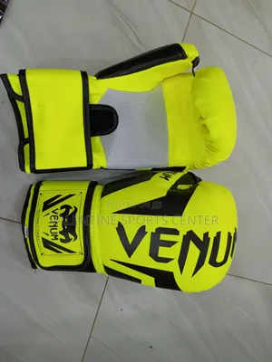 Lemon Green Boxing Gloves Leather Original Material
