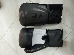 Venum Black Colour Original Boxing Gloves Leather