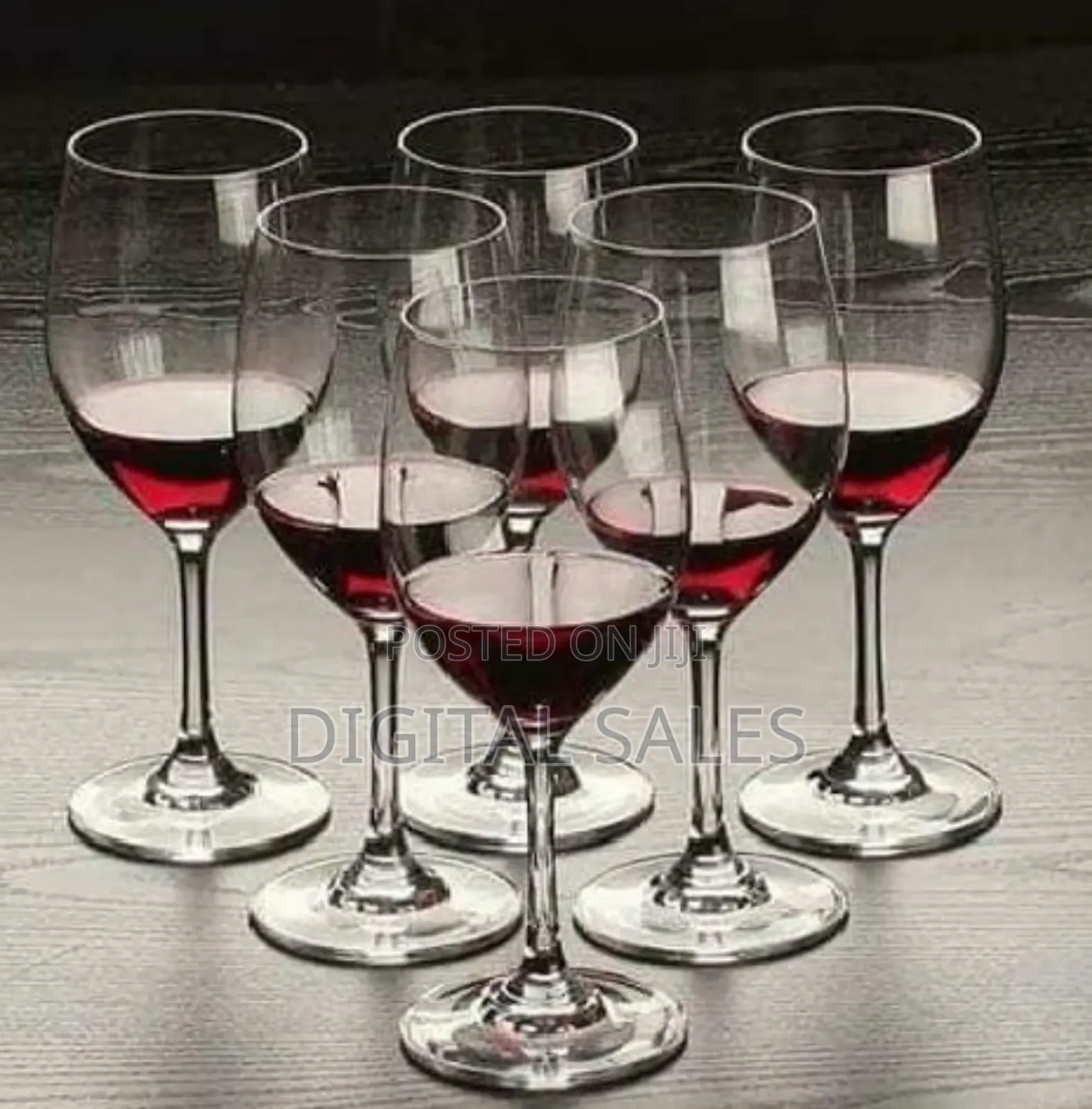 6pcs Wine Glasses.