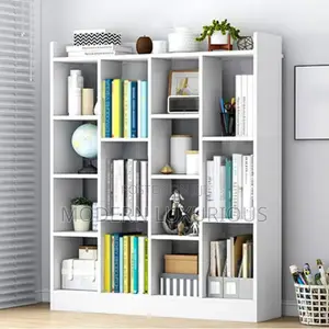 Vaulta – Oak/ Brown and White Office /Storage Bookshelf /