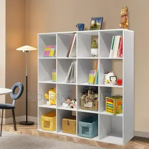 Tressa – Black Horizontal Storage /Bookcase Book Shelf/
