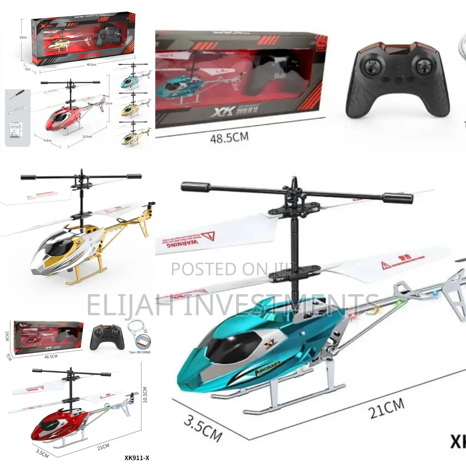 High-Speed 2-Channel Remote Control Helicopter for Kids