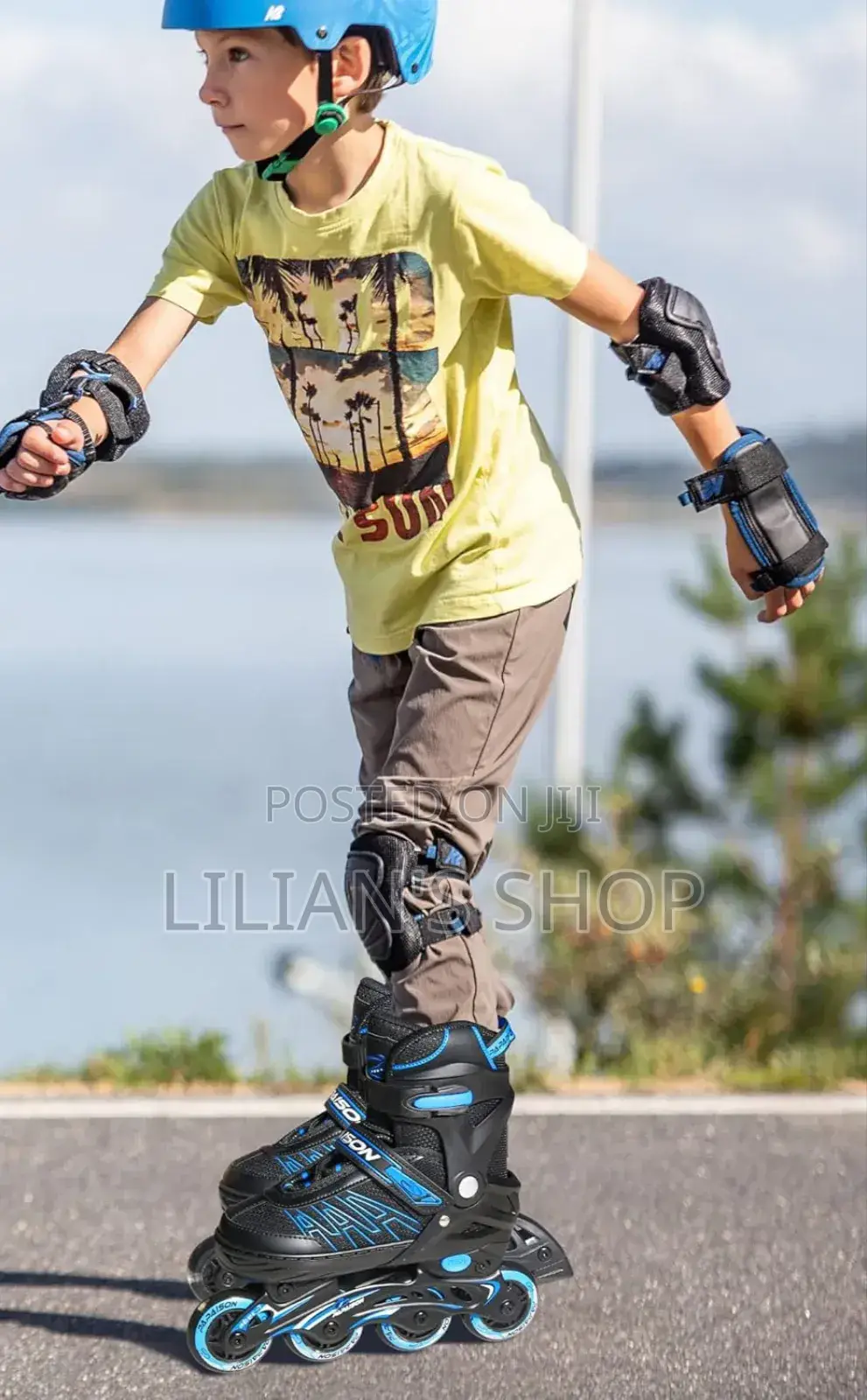 Adjustable Inline Skates for Kids Adults Withprotectivegear