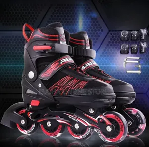 Adjustable Inline Skates for Kidsadults With Protective Gear