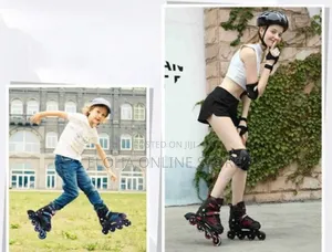 Adjustable Inline Skates for Kidsadults With Protective Gear