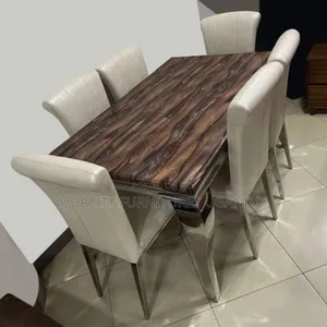 6 Sitter Fabric Dinning Table