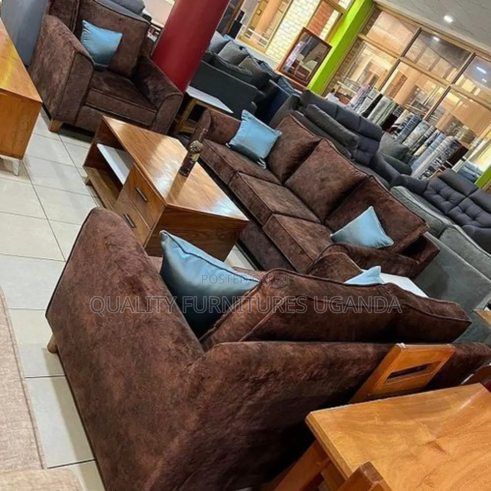 Fibre Pillow 6 Sitter Sofa Set