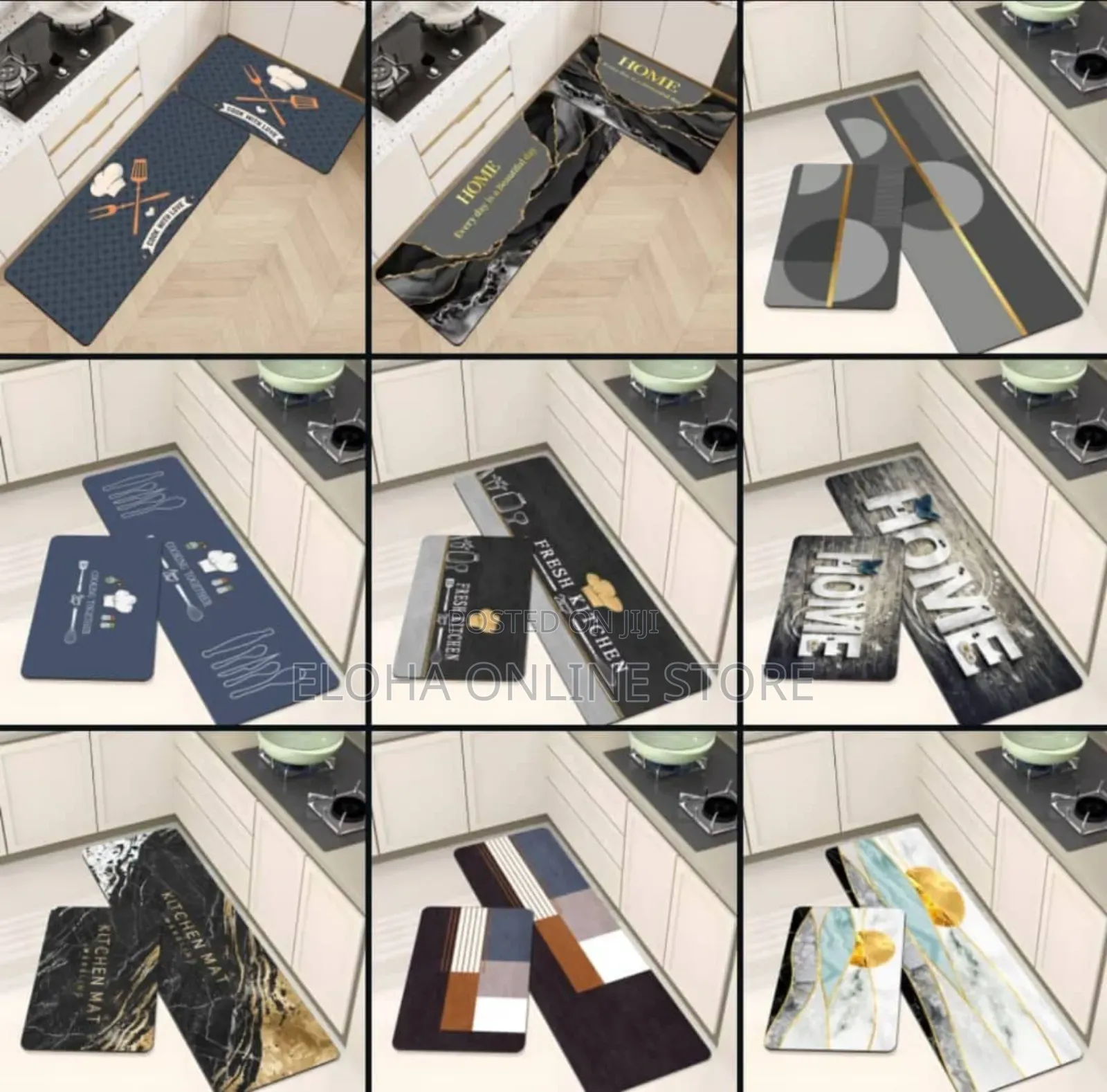 Multi Design Waterproof Anti Skid Kitchen Mats