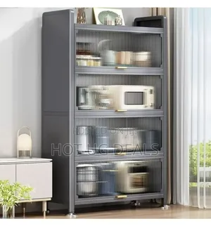 120cm 5 Tier Kitchen Cupboard Storage Cabinet With Flip Door