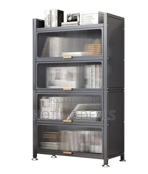 120cm 5 Tier Kitchen Cupboard Storage Cabinet With Flip Door
