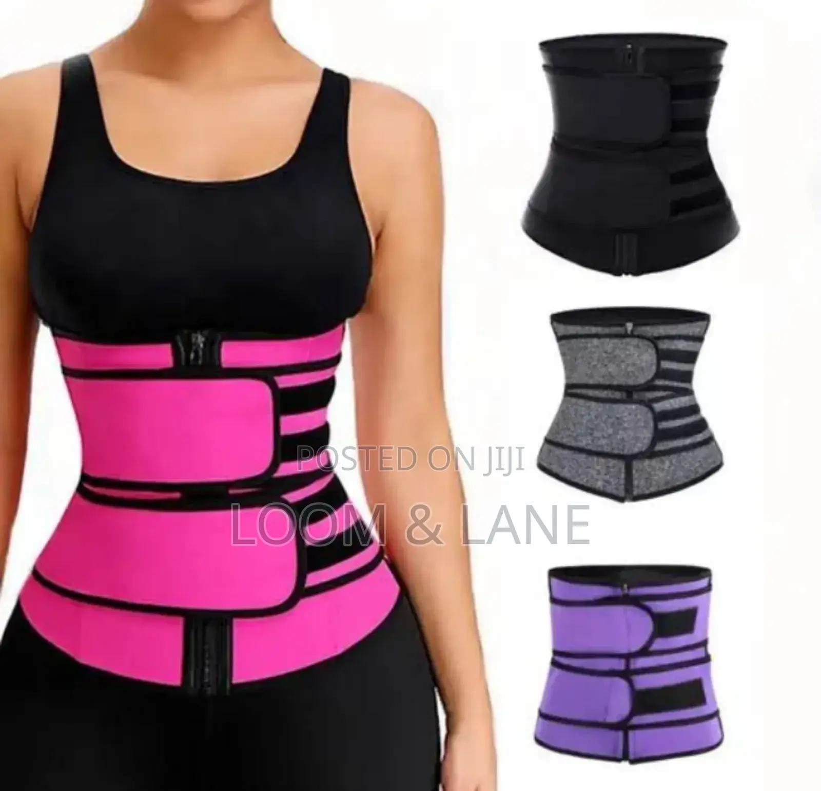 New Sweat Belt Body Building Sports Belt Women's Zipper