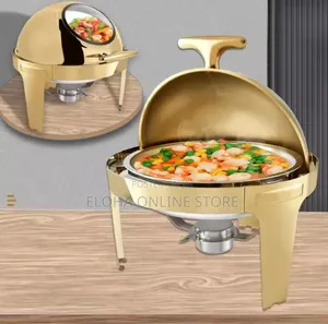 Round Stainless Steel Food Warmer Chaffing Dish