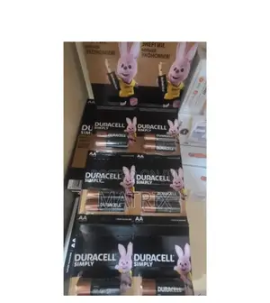 6 Pairs Duracell Chat Long Life Aa Batteries - Black, Brown