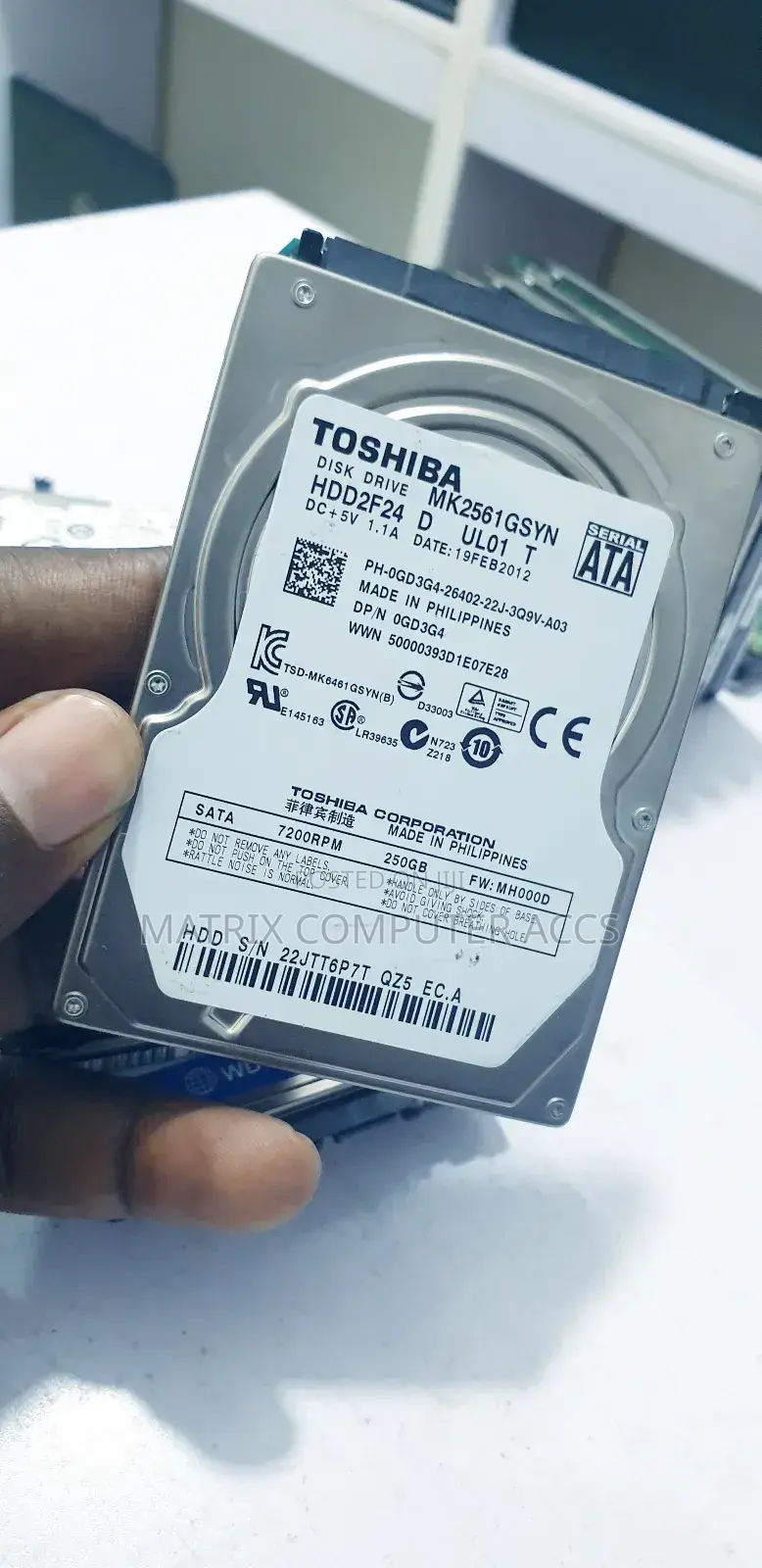 Toshiba 250gb Hard Disk