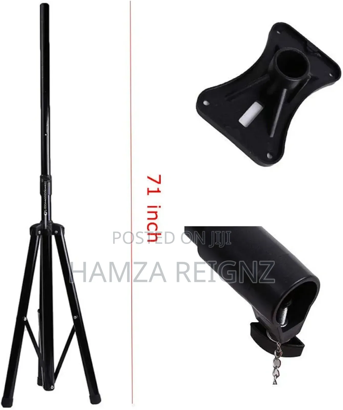 Speaker Stands Tripod Adjustable Height 71 Inch