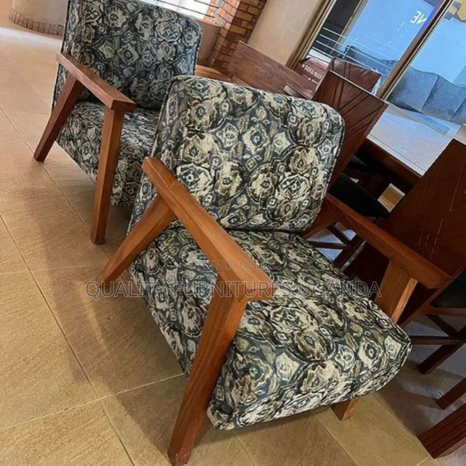 2 Seater Mahogany Chairs
