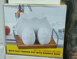 Salt Shaker With a Ceramic Saviet Holder
