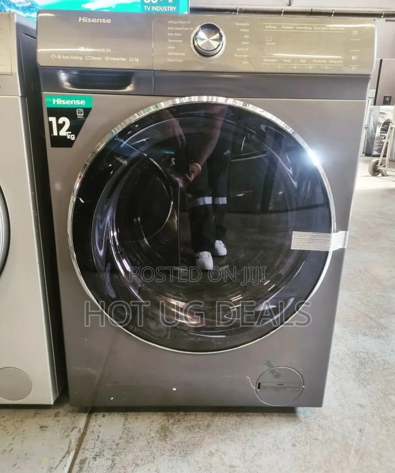 Hisense 12kg Front Loading Washing Machine New Model Gray
