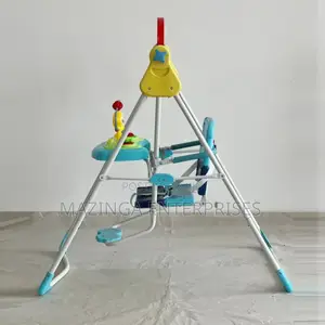 In/Outdoor Baby Swing Set Metal Toddler Swing for Play Yard
