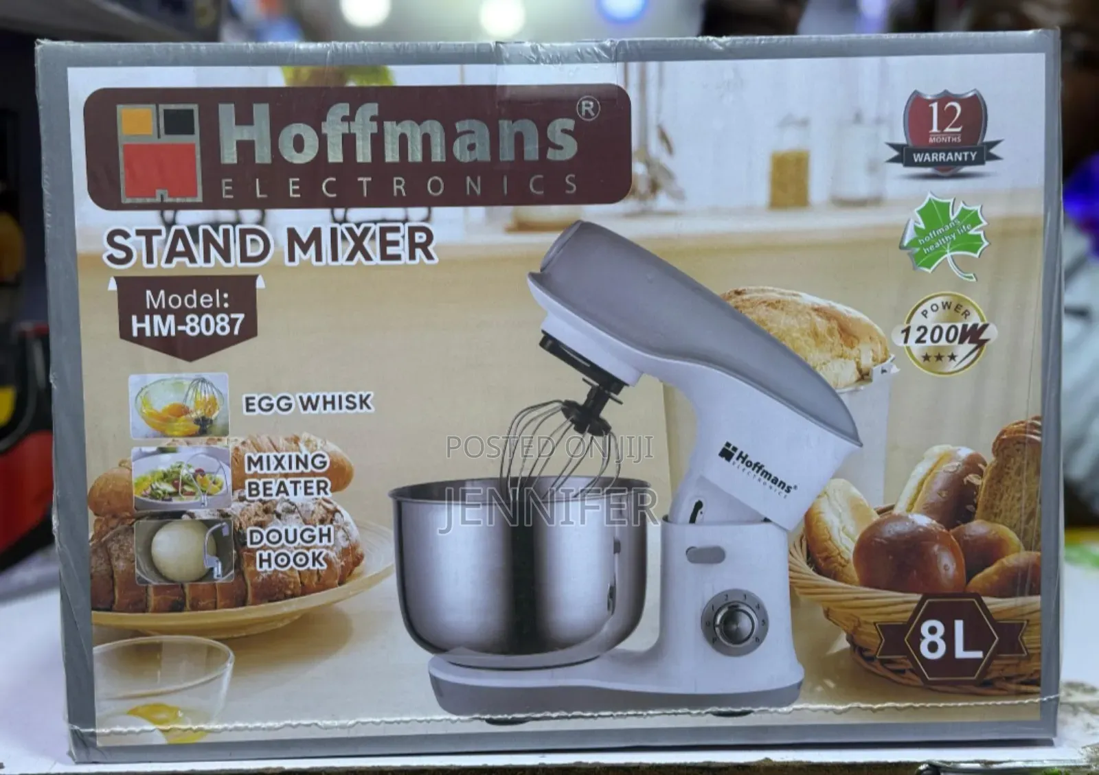 Hoffmans Stand Mixer 8l