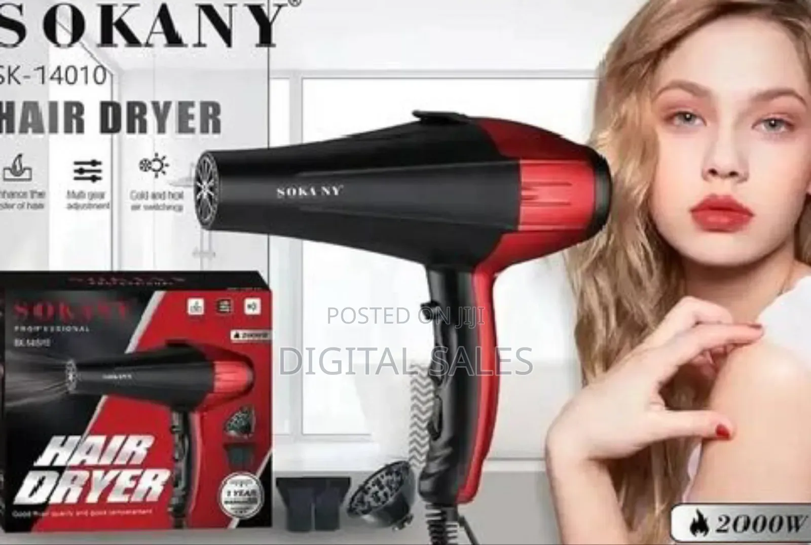 Sokany Proffessional Hair Drier 2000w